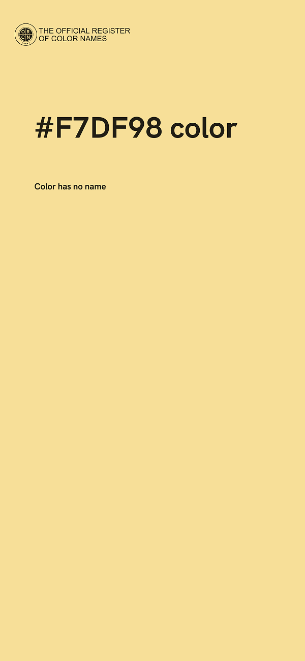 #F7DF98 color image