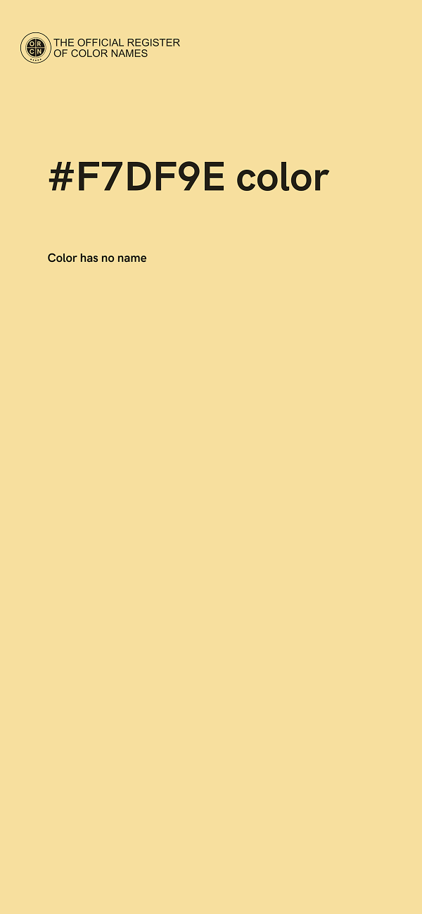#F7DF9E color image