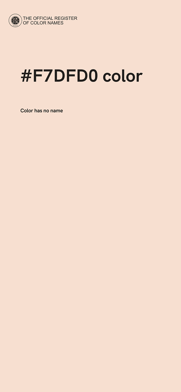 #F7DFD0 color image