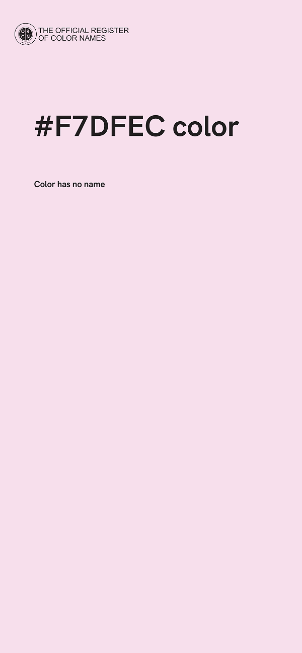 #F7DFEC color image