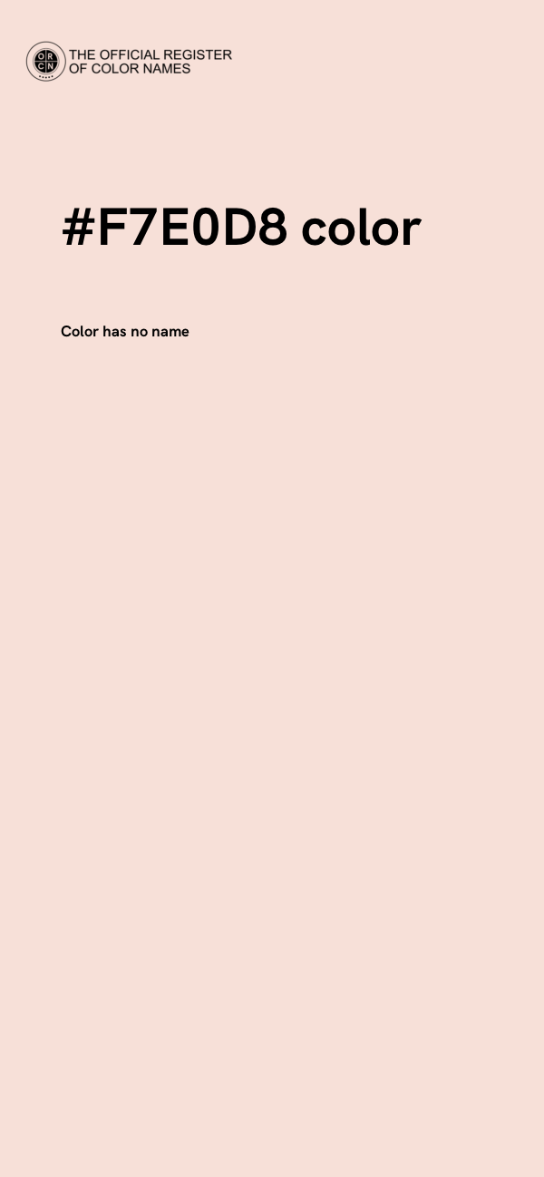 #F7E0D8 color image