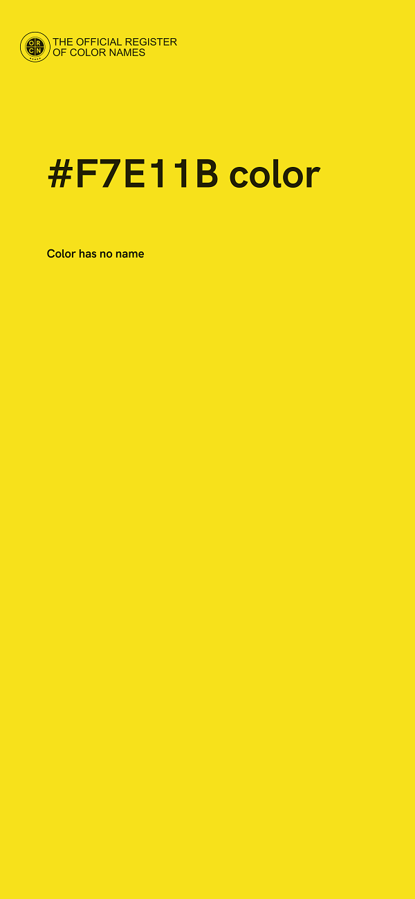 #F7E11B color image
