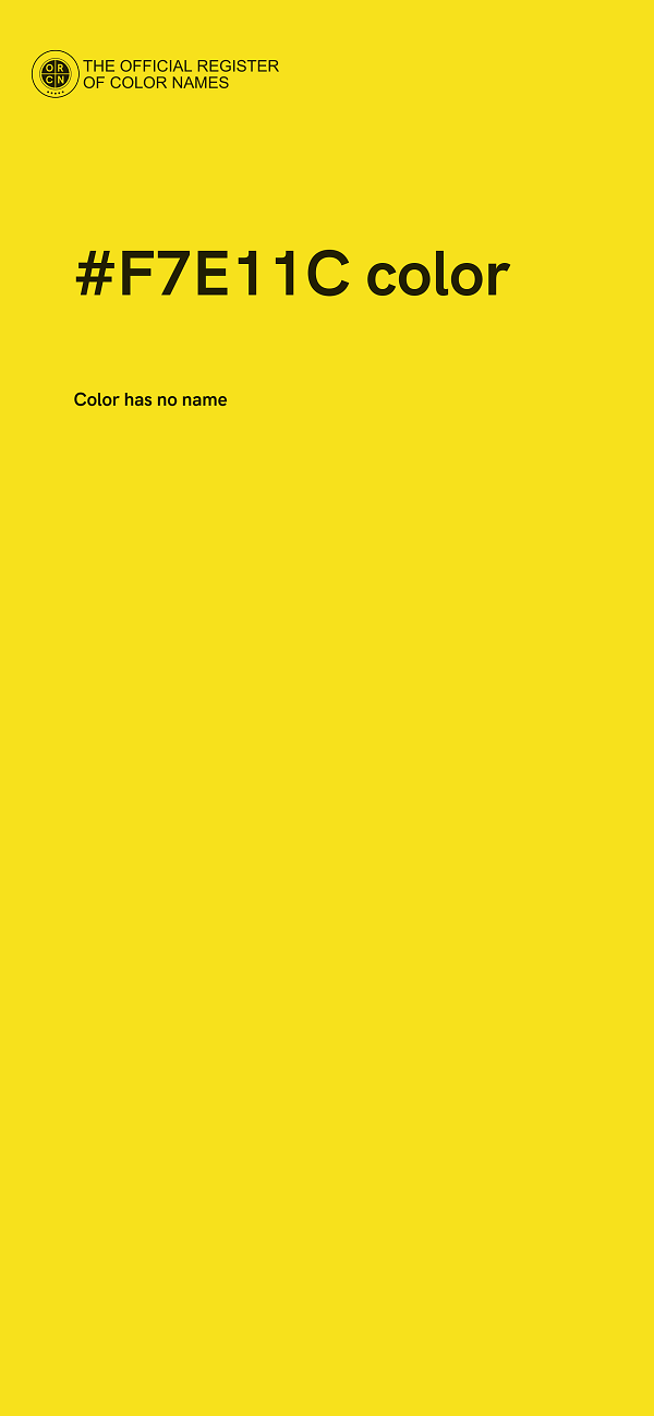 #F7E11C color image
