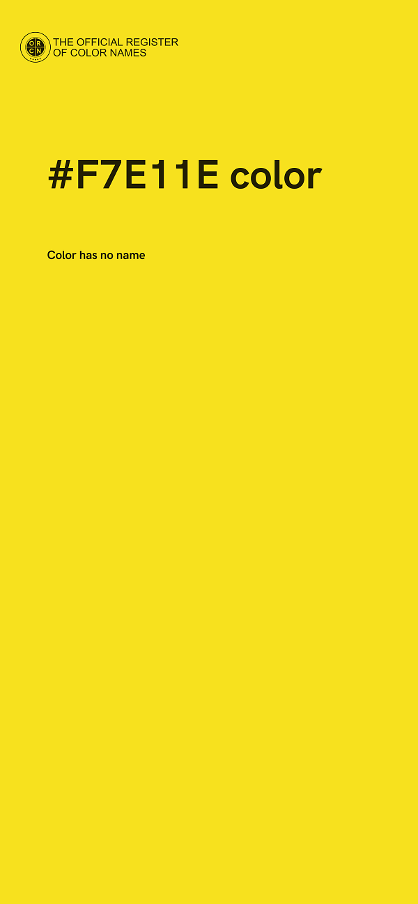 #F7E11E color image