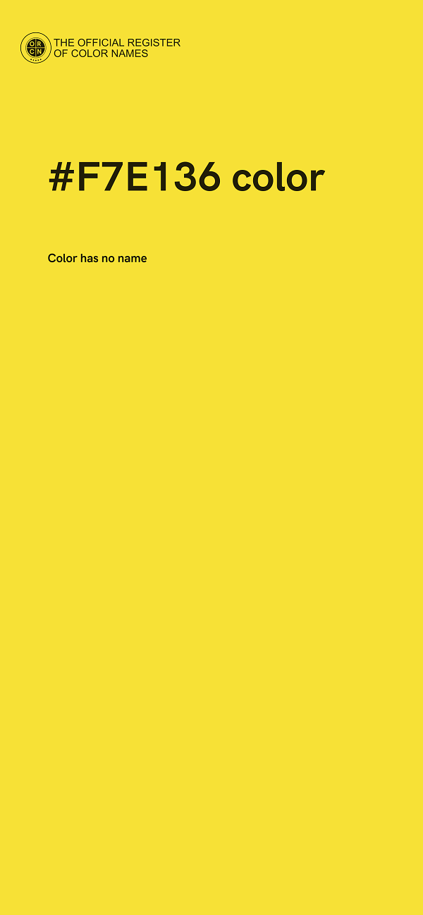 #F7E136 color image