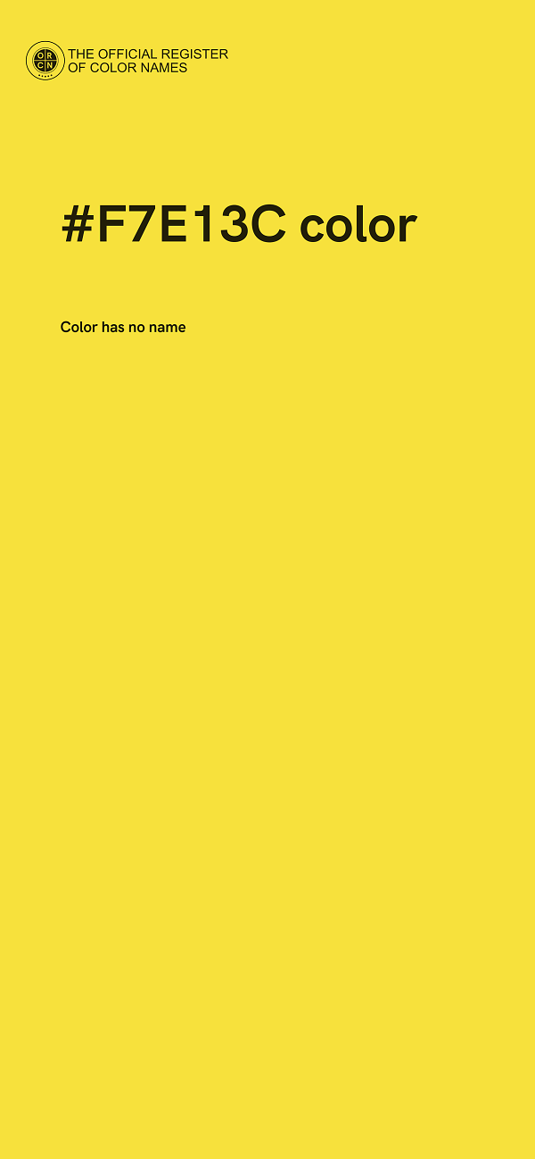 #F7E13C color image