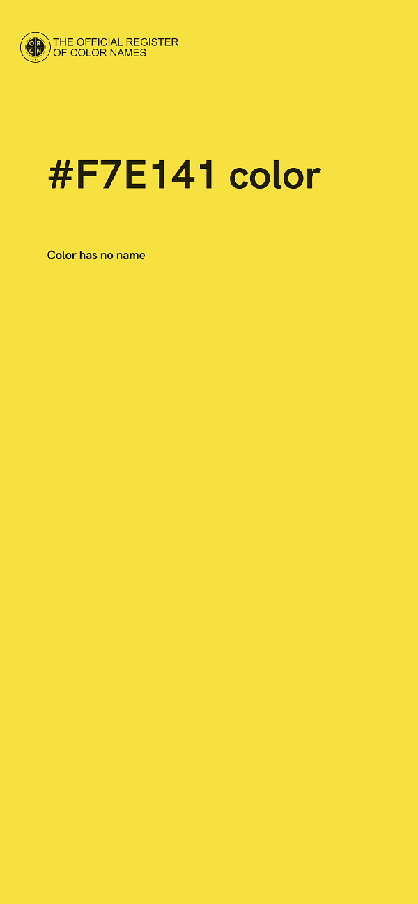 #F7E141 color image