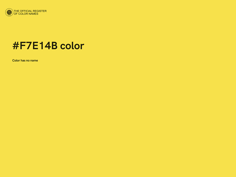 #F7E14B color image