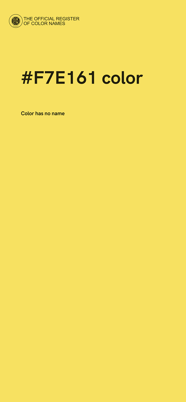 #F7E161 color image