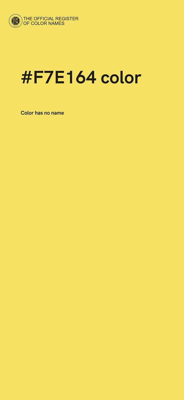 #F7E164 color image
