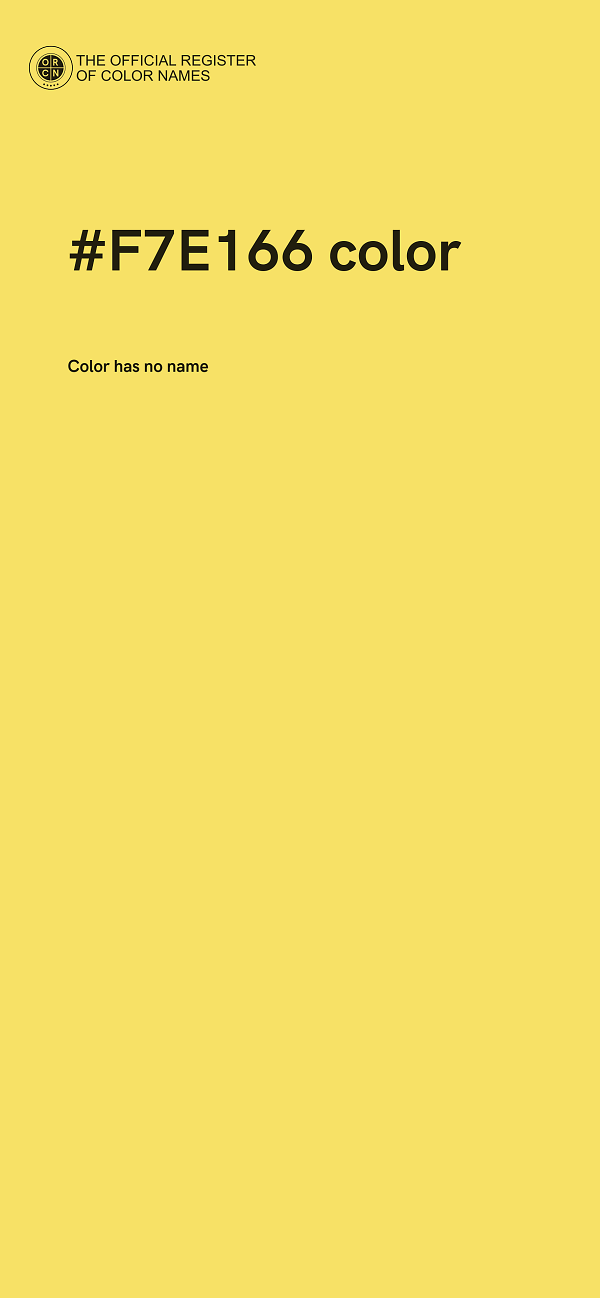#F7E166 color image