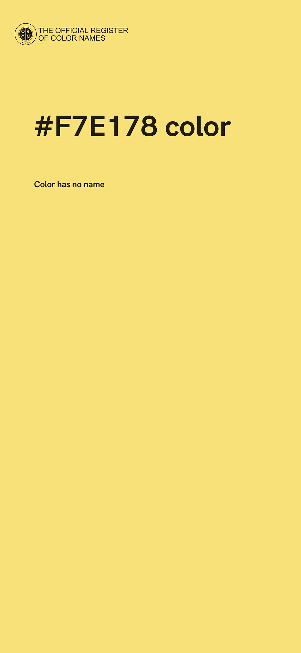 #F7E178 color image