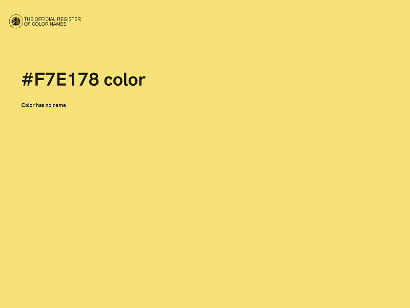#F7E178 color image