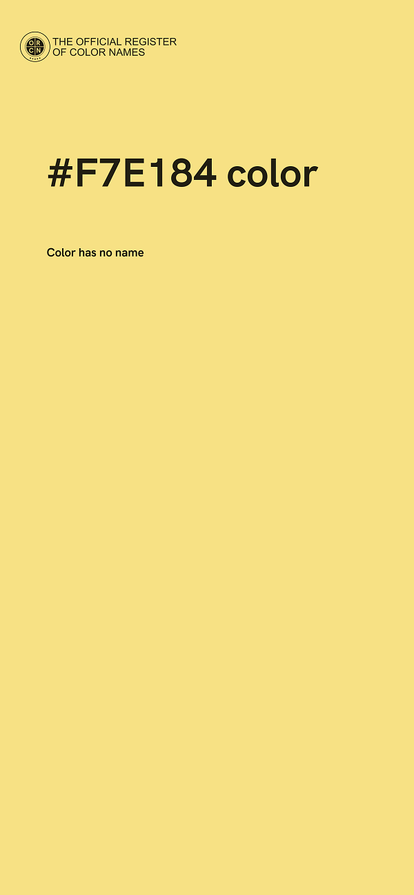 #F7E184 color image