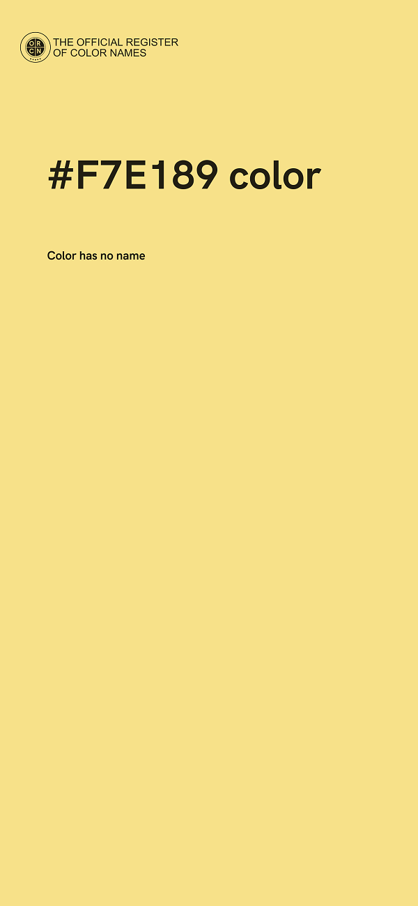 #F7E189 color image