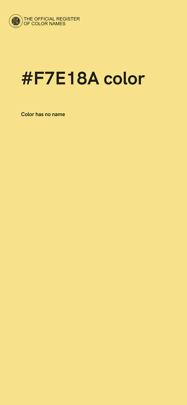 #F7E18A color image