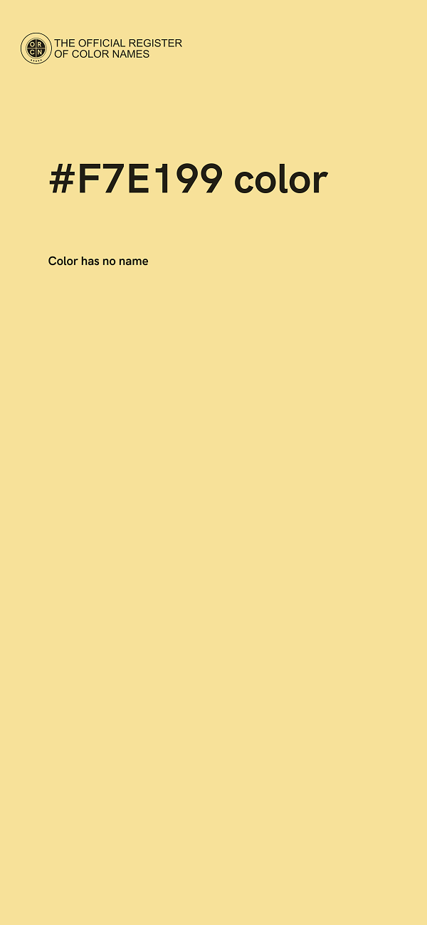 #F7E199 color image