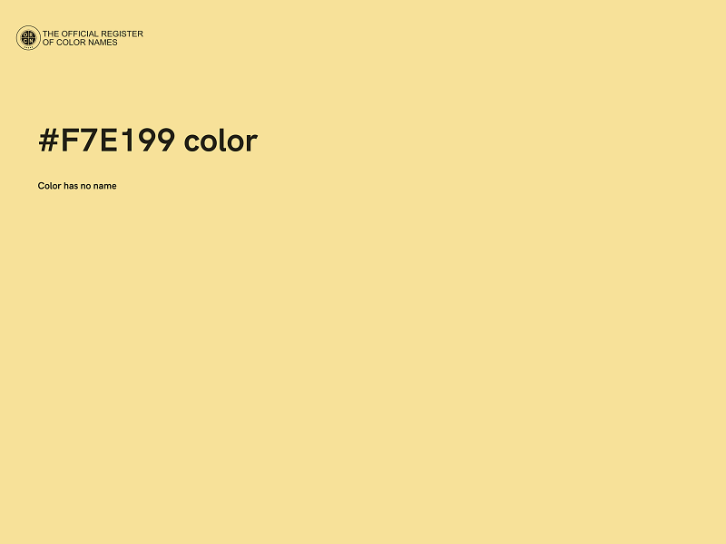 #F7E199 color image