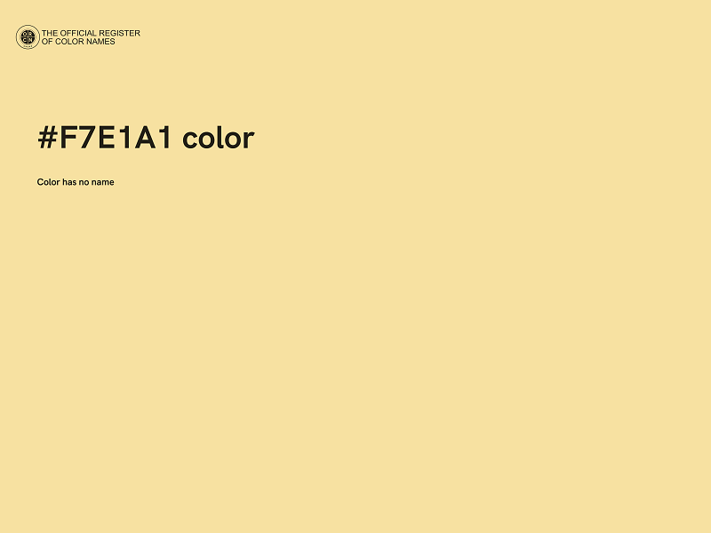 #F7E1A1 color image