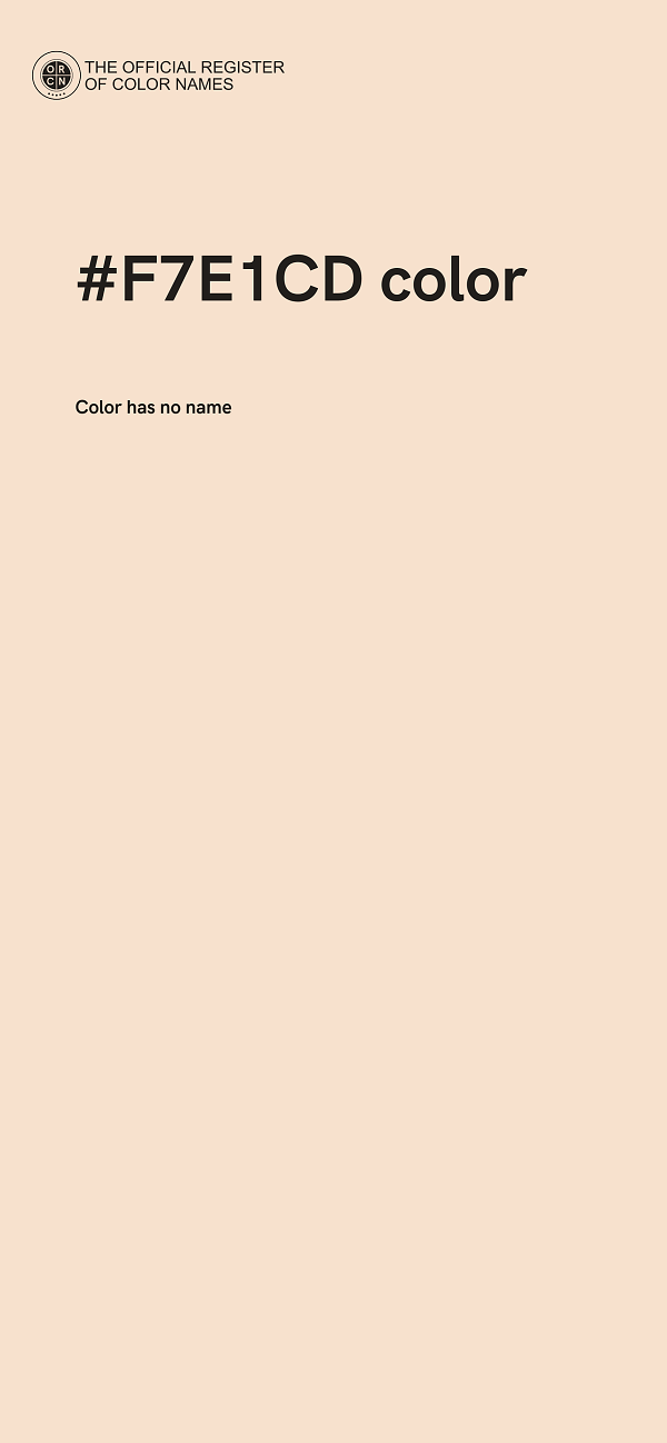 #F7E1CD color image