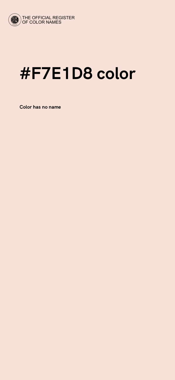 #F7E1D8 color image