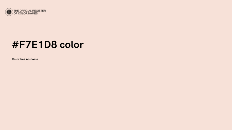 #F7E1D8 color image