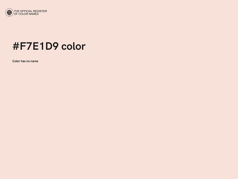 #F7E1D9 color image