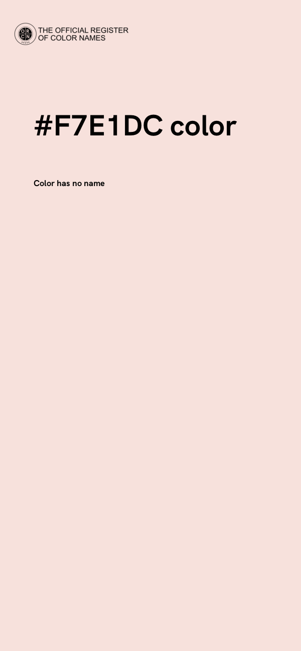 #F7E1DC color image