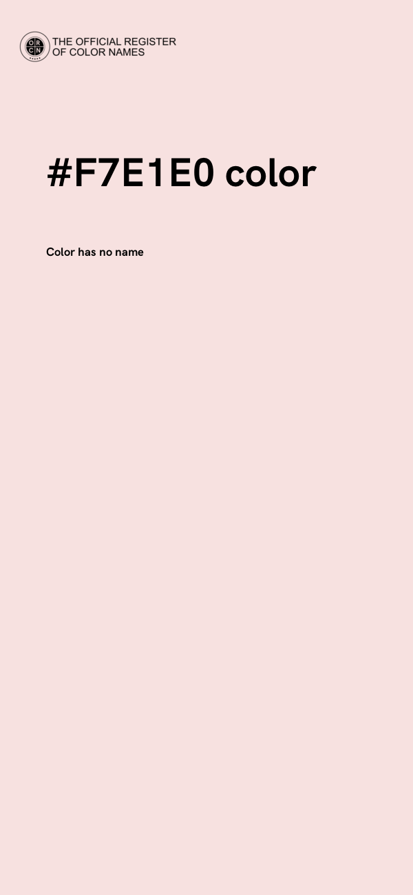 #F7E1E0 color image