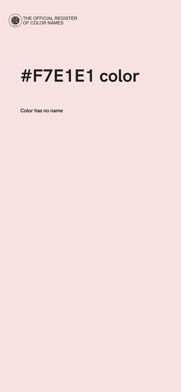 #F7E1E1 color image