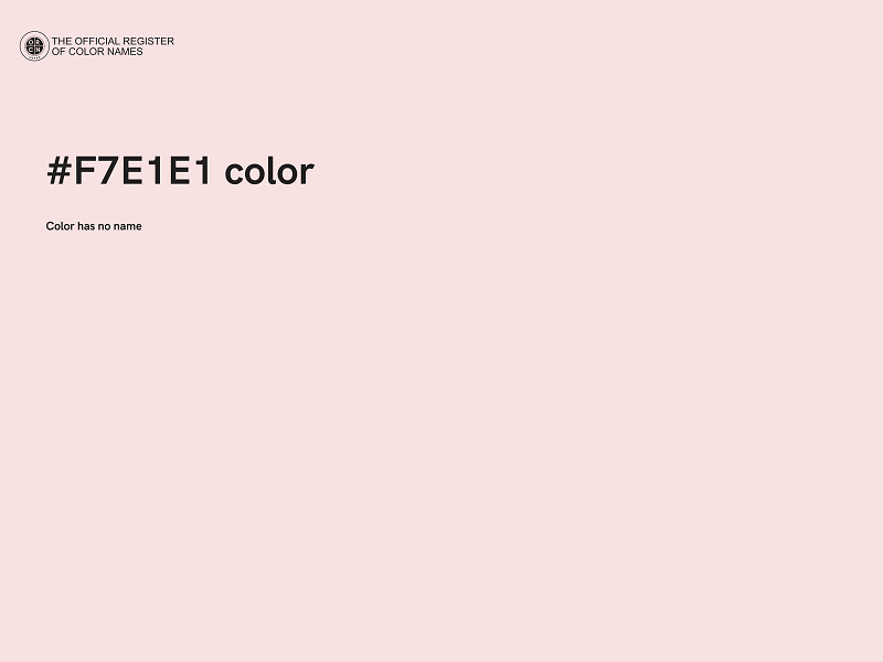 #F7E1E1 color image