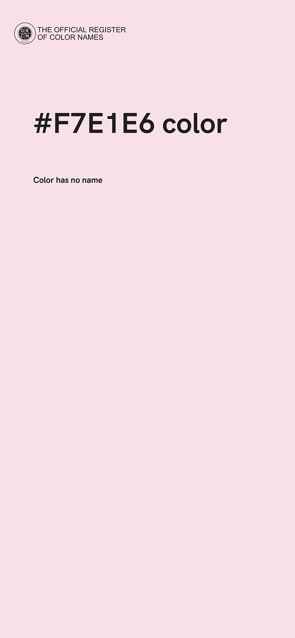 #F7E1E6 color image