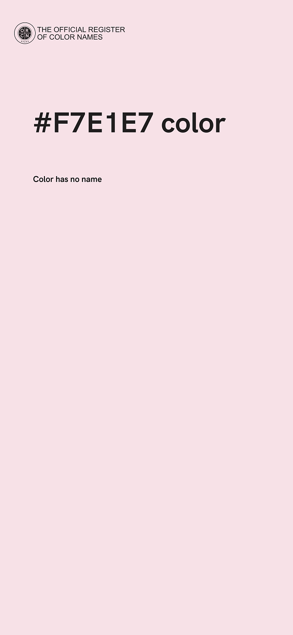 #F7E1E7 color image