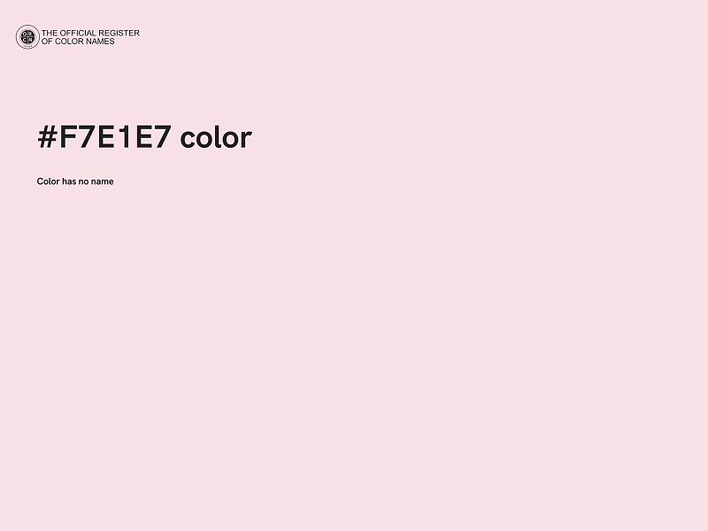 #F7E1E7 color image