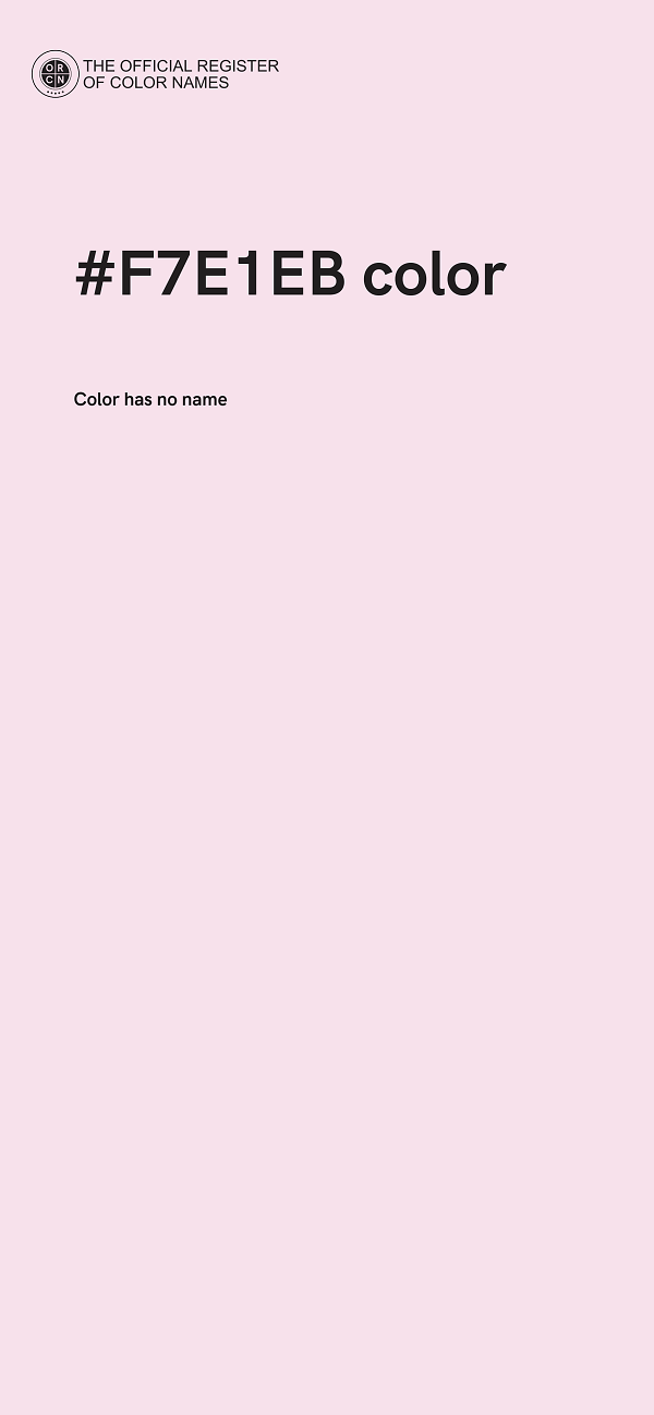 #F7E1EB color image