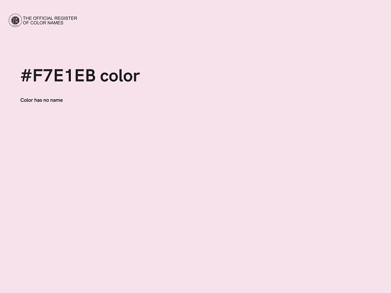 #F7E1EB color image
