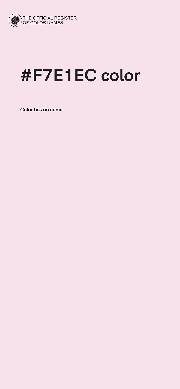 #F7E1EC color image