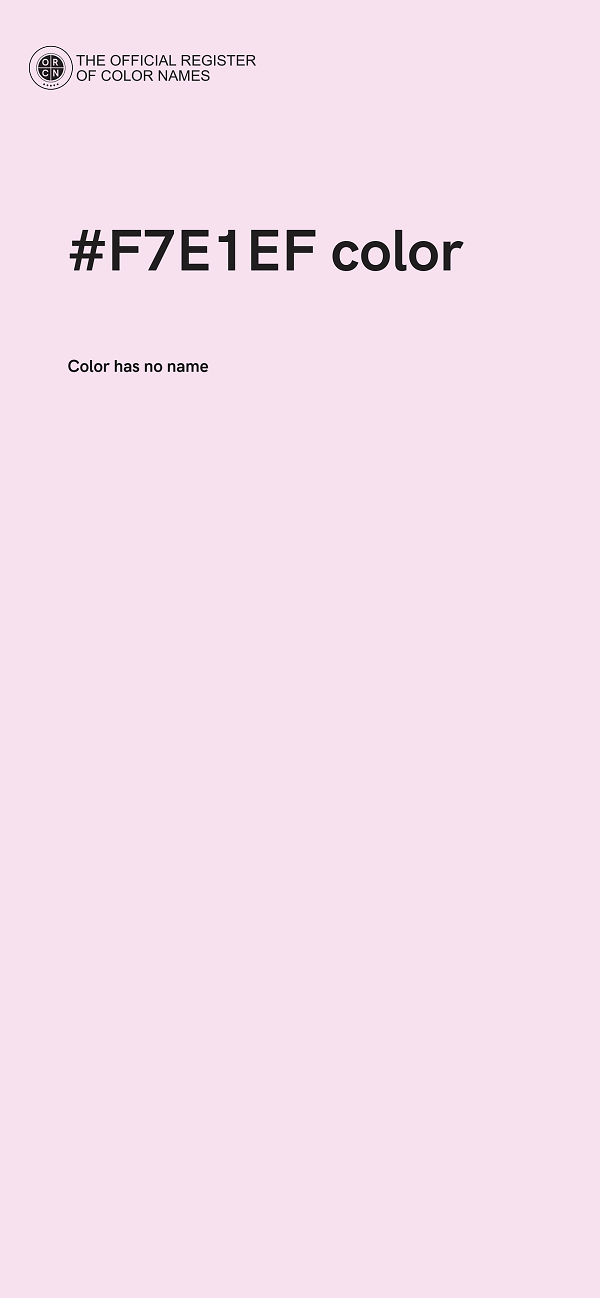 #F7E1EF color image