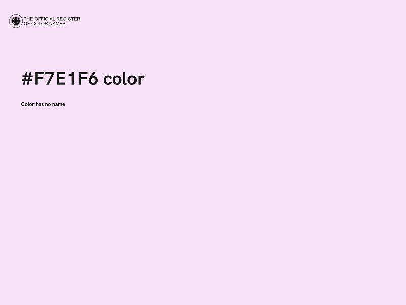 #F7E1F6 color image