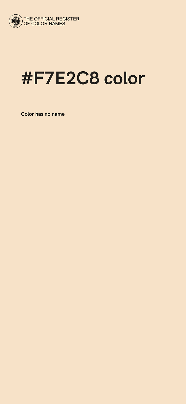 #F7E2C8 color image