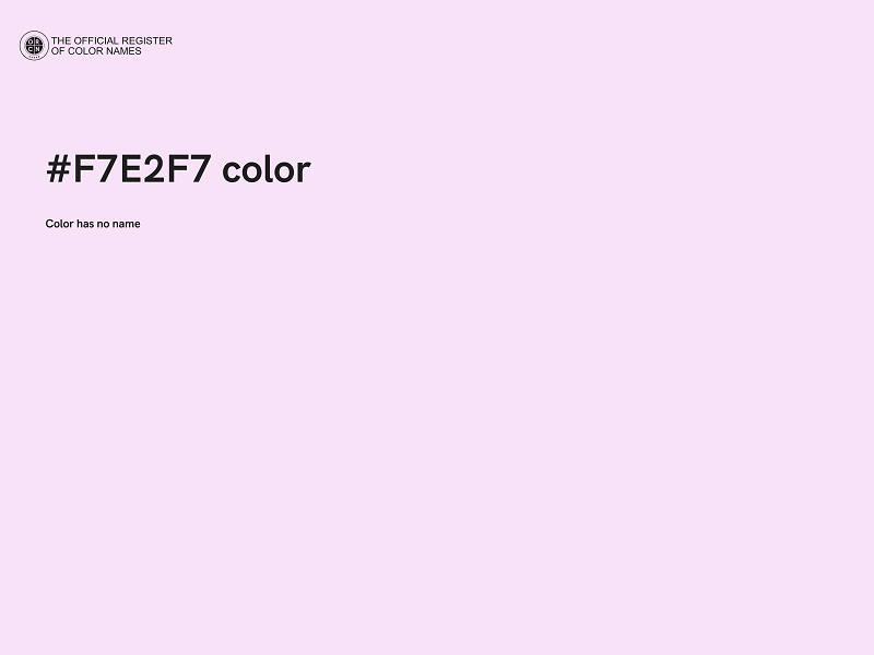 #F7E2F7 color image