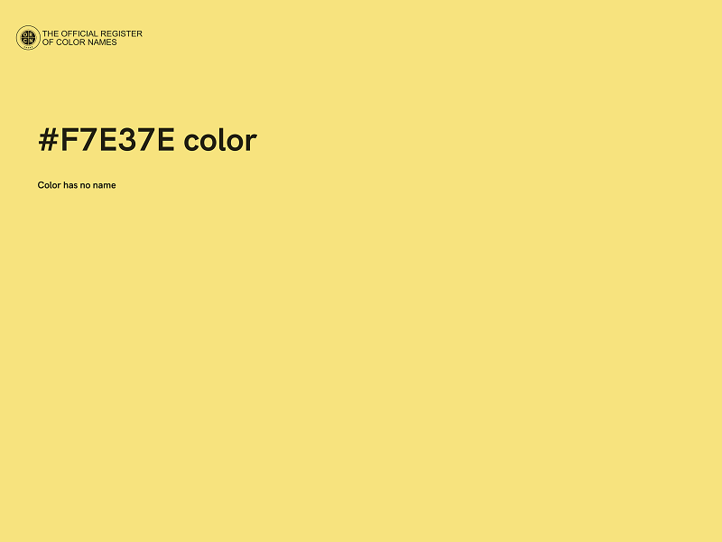 #F7E37E color image