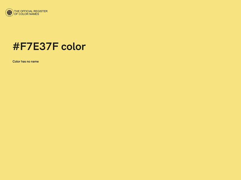 #F7E37F color image