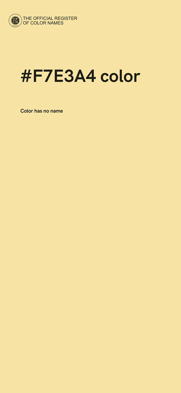 #F7E3A4 color image