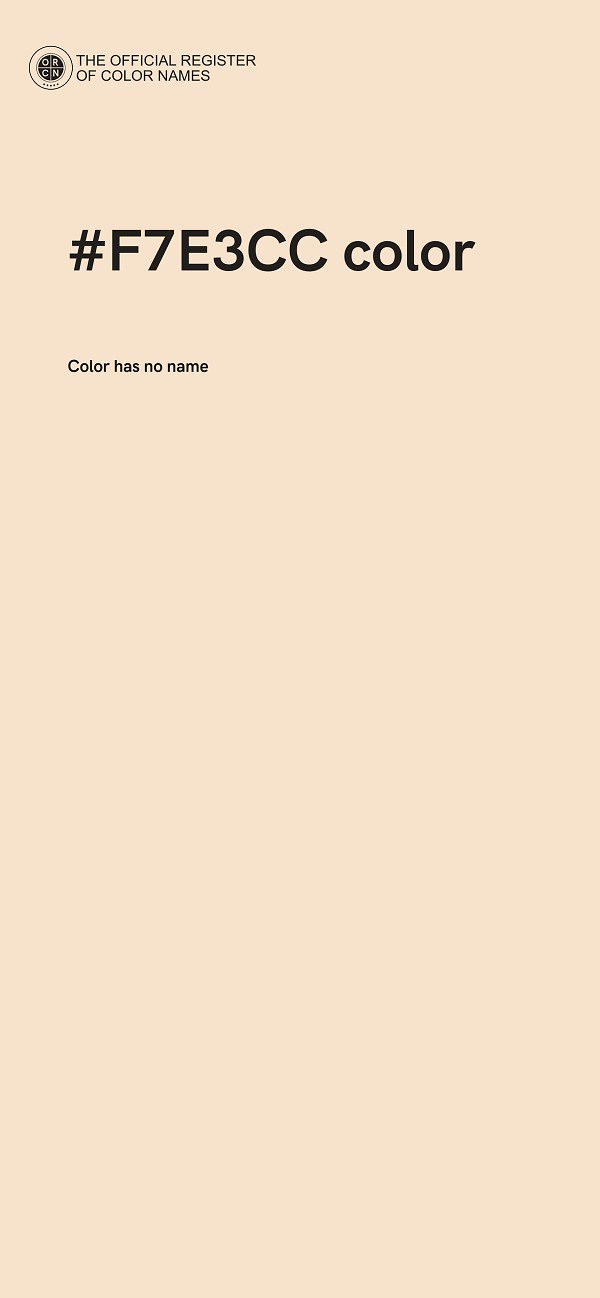 #F7E3CC color image