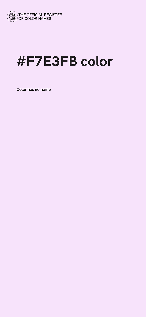 #F7E3FB color image