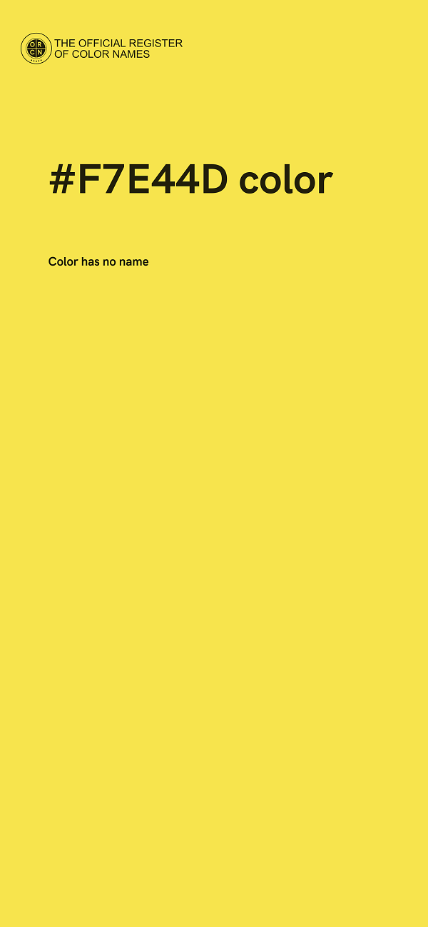 #F7E44D color image