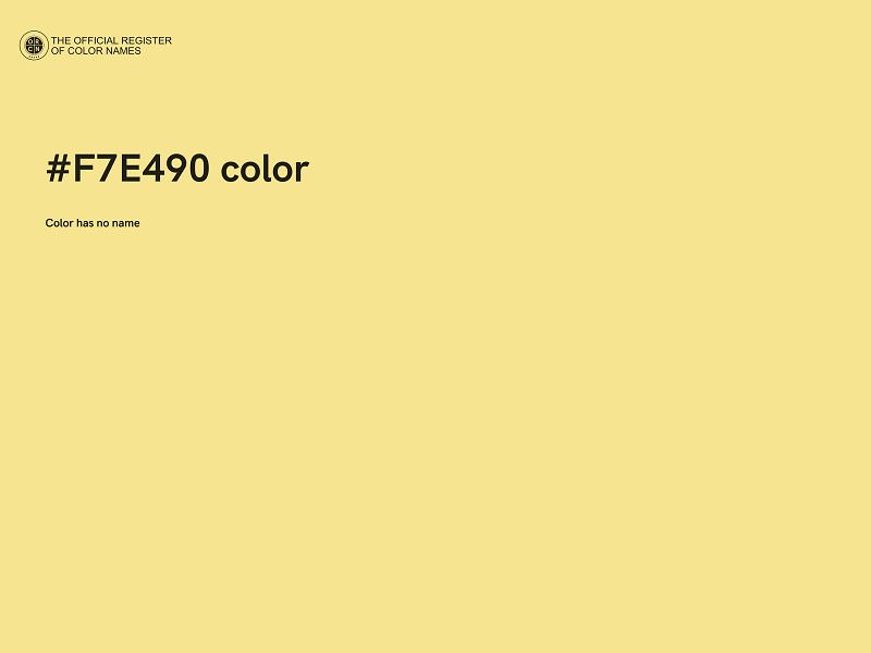 #F7E490 color image