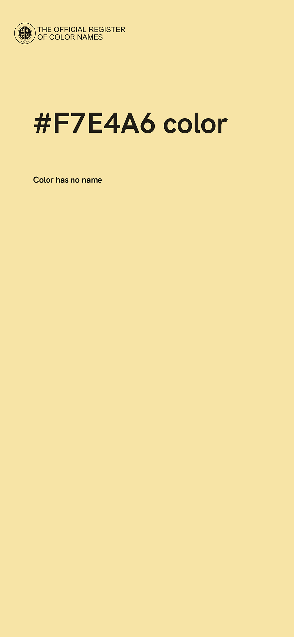 #F7E4A6 color image