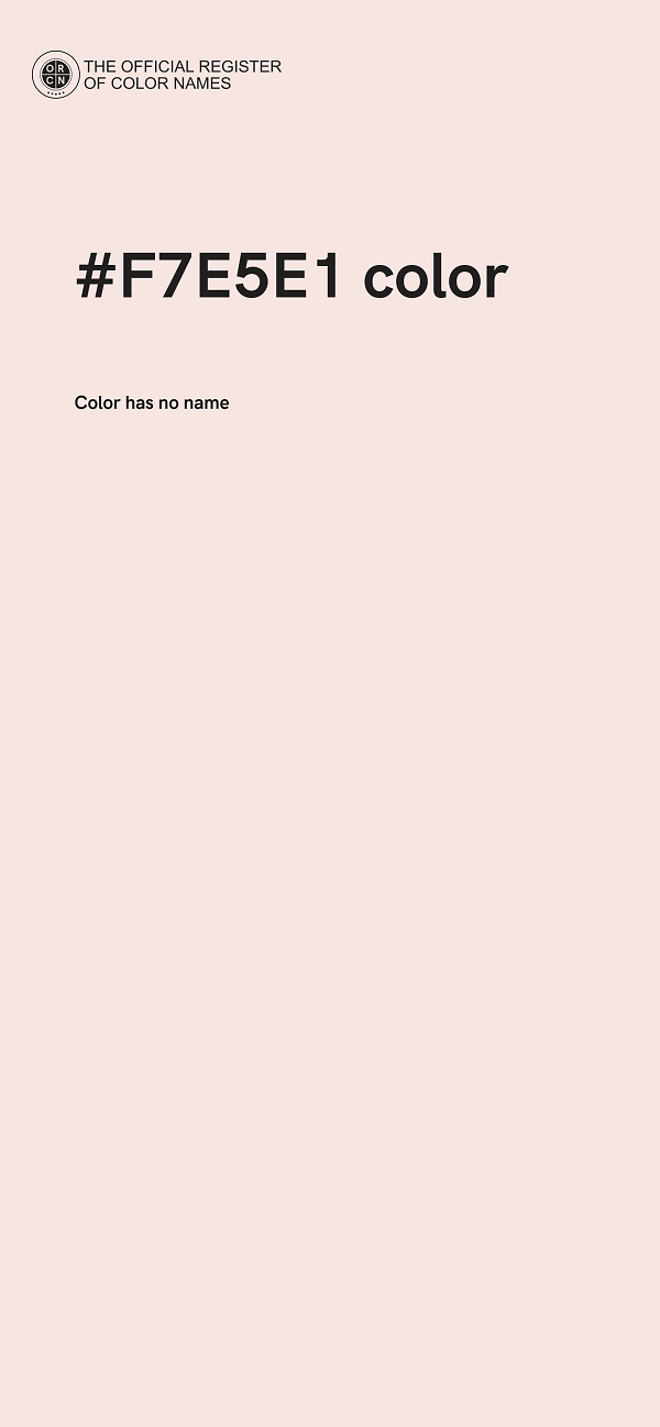 #F7E5E1 color image